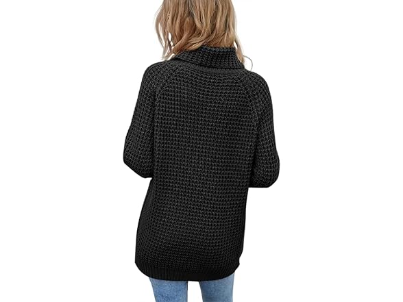 Langwyqu Women (XL) Turtleneck Sweaters Long Tops