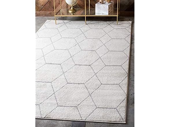 Unique Loom Trellis Frieze 9x12'2 Ivory