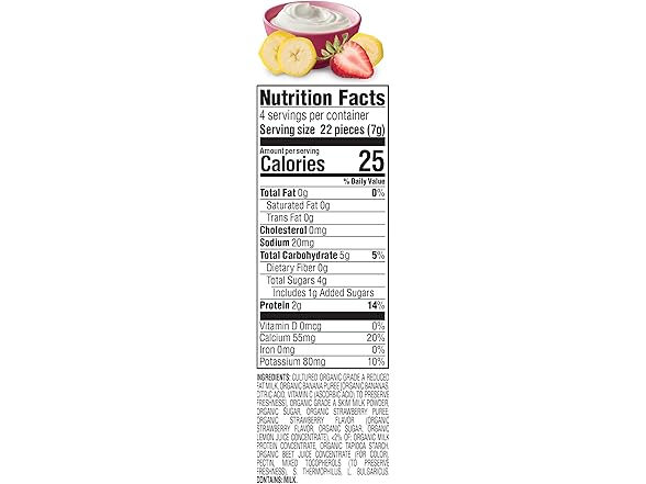Happy Family Freeze Dried Yogurt & Fruit Snacks