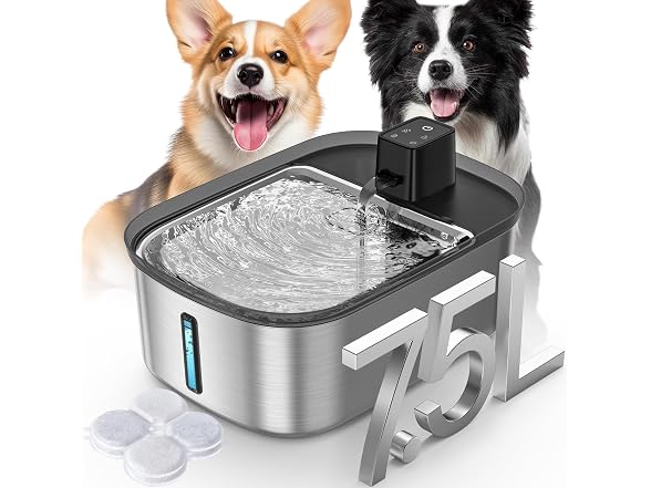 Chumajor Wireless 7.5l/254oz/2Gal Dog Water