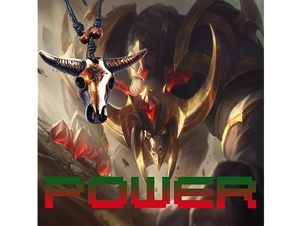 SL Steel Bull Skull Pendant