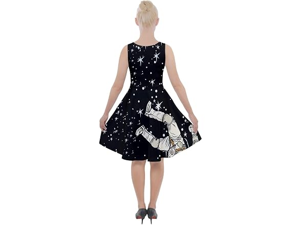 CowCow Women (XL) Astronaut Pop Art Knee Dress