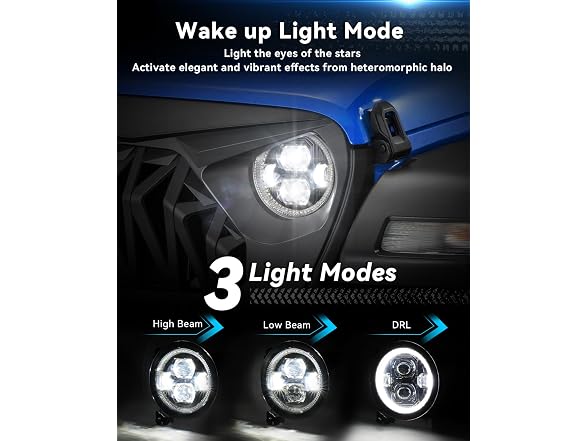 SUPAREE DOT 9" Round LED Headlights