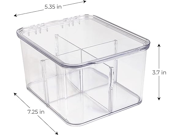 Smart Design 4-Compartment Tea Organizer