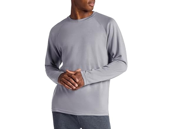 Gaiam Mens Flow State LS Crewneck Top