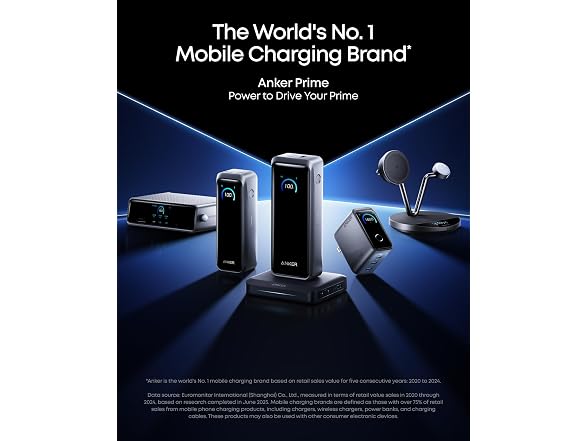(NEW) Anker 26,250mAh 300W Prime Power Bank with Fast Charging Base