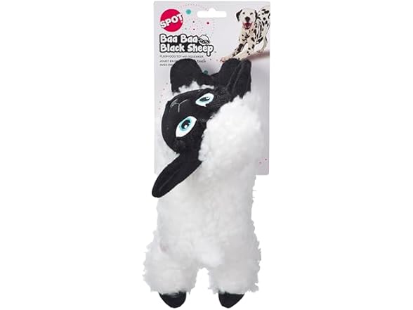 SPOT Baa Baa Black Sheep Plush Dog Toy