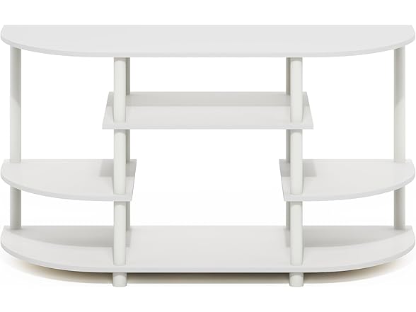 Furinno Jaya TV Entertainment Center, Wh/Wh