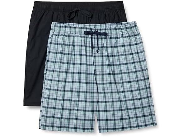 Amazon Essentials Men Cotton Poplin Pajama Shorts