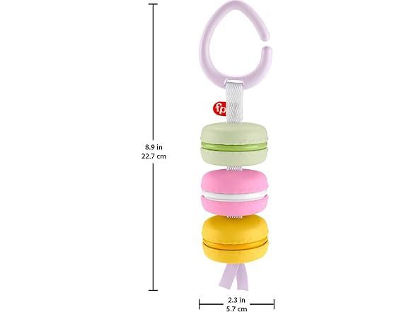 Fisher-Price Baby Toy My First Macaron Pretend Food Rattle