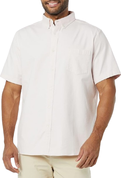 Amazon Essentials Mens RegularFit SS Stretch Oxford Shirt - Gallery 6