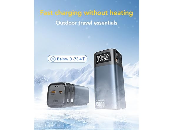 Marasone 25000mAh 20W Portable Powerbank w/Built-in Cables
