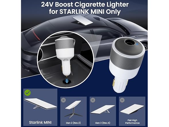 CYBERSTATION Starlink Mini Car Adapter
