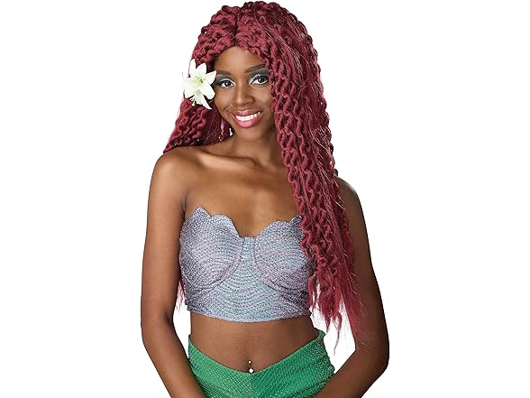Echanted Siren Wig Costume (One Size)