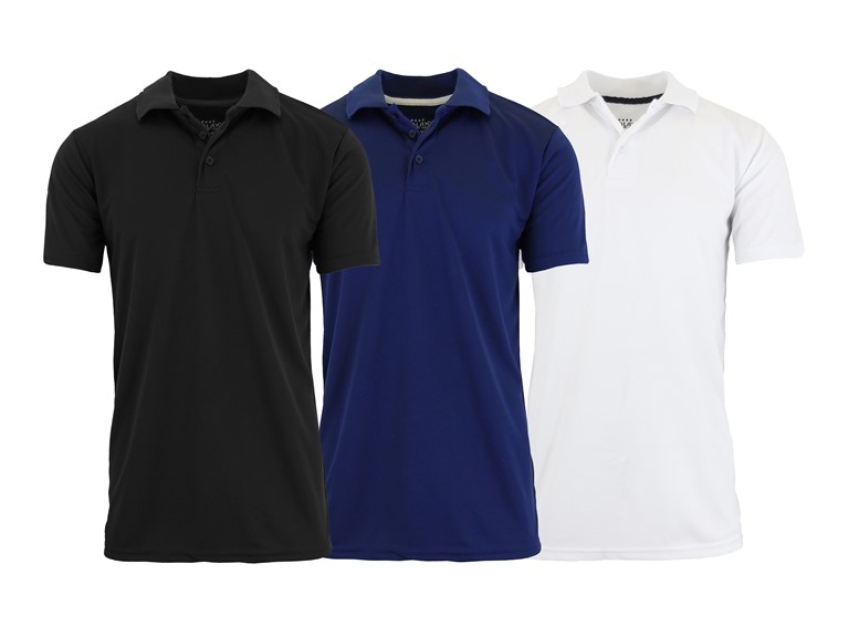 3Pk Mens S/S Performance Polo