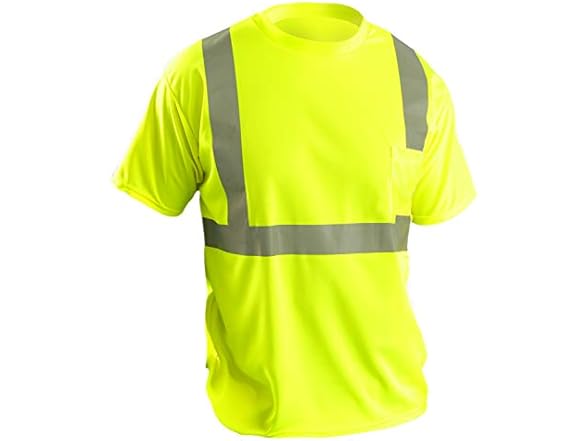 Classic Standard Short Sleeve Wicking Birdseye T-Shirt with Pocket