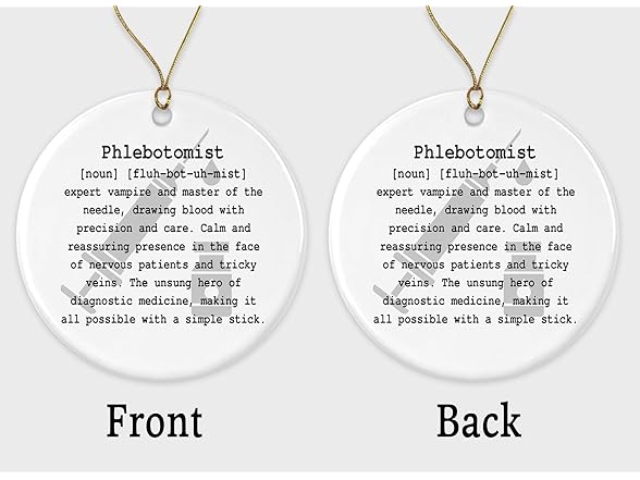 Phlebotomist Definition Ornament