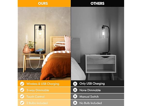 Wireless Touch Control Table Lamps
