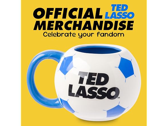 Ted Lasso Believe Soccer Ball, 3D Sculpted Mug, 20oz