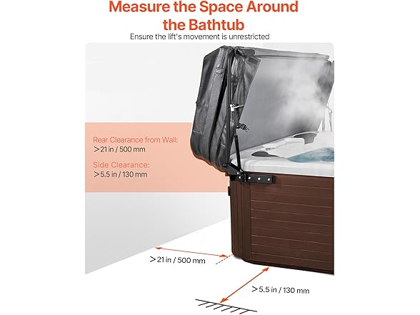 VEVOR Hot Tub Cover Lift Hydraulic