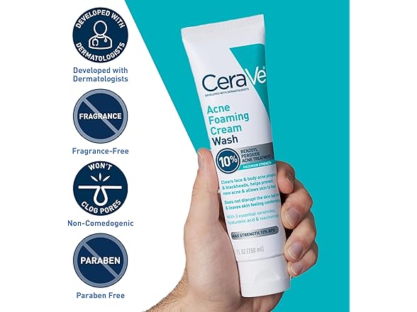 CeraVe Acne Foaming Cream Wash