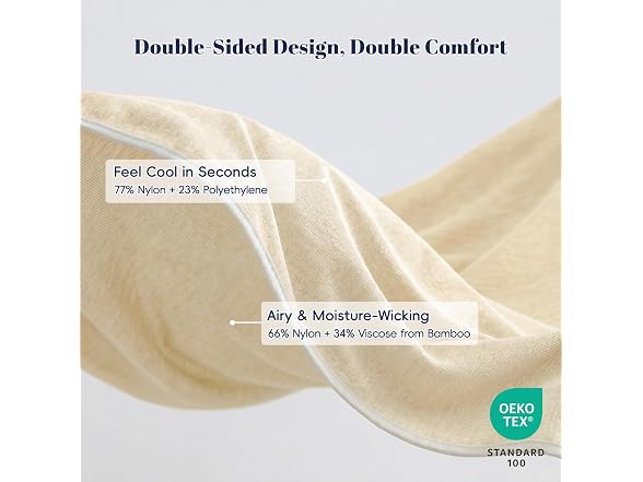 PHF Sand Color Cooling Blanket Queen 90"x90"