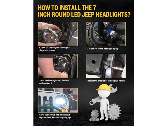 CAFOPAR 7 Inch LED Headlights