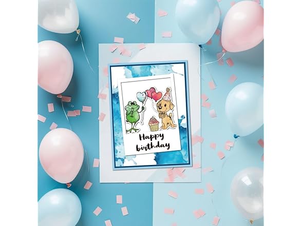 GLOBLELAND Funny Birthday Animal Clear