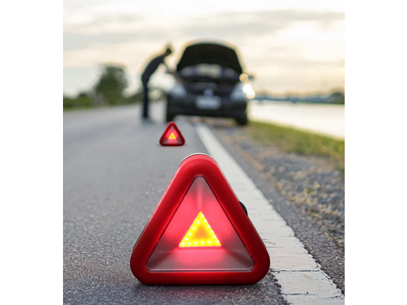 Aduro Roadside LED Safety Triangle Lights 2pk