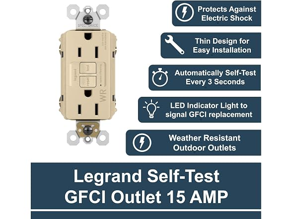 Legrand Pass 1597TRWR 15 AMP GFCI