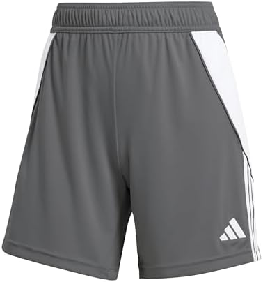 adidas Women's Tiro 24 Shorts, Team Mid Grey/White