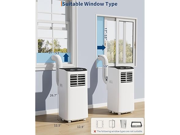 (NEW!) GarveeTech Portable AC 8,000BTU