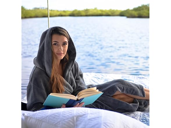 Alexander Del Rossa Women (M) Plush Fleece Robe