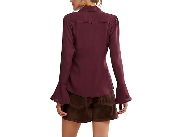 Free People Womens Melrose Top Chocolate