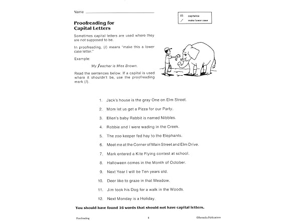 Remedia Publications Study Skills Series: Proofreading 135 - Grades 5-8