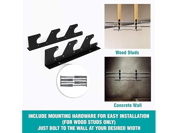 Yes4All Barbell Holder Rack 1 Pair