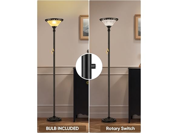 PARTPHONER Torchiere Floor Lamp