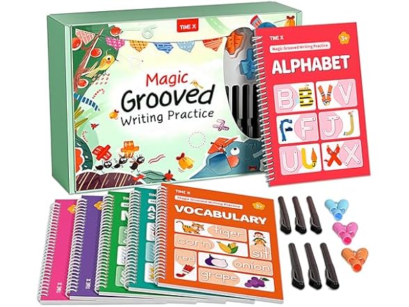 Timetome Magic Grooved Writing Practice Books
