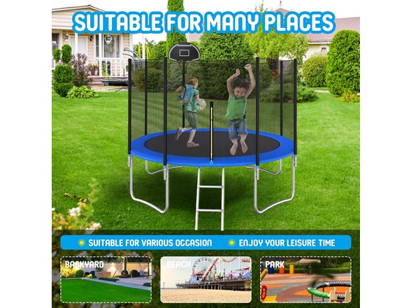 Livavege 10FT Trampoline Blue