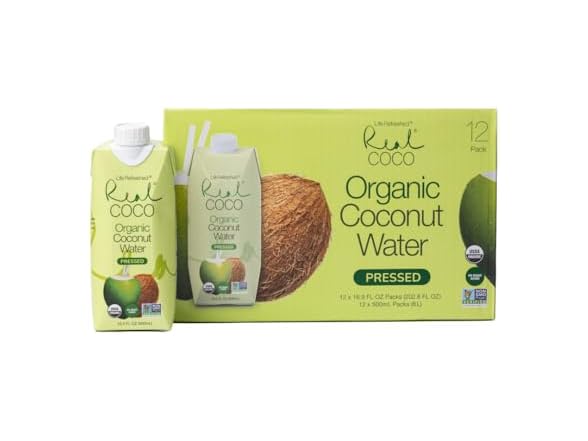 12PK Real Coco Organic Pressed Coconut Water