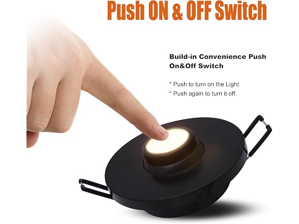 Facon Facon Rotatable Puck Reading Light with