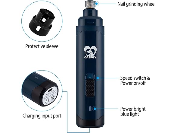 Casfuy B07W85ZPL1 dog nail grinder