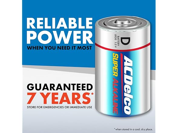 (8 Count) ACDelco D Batteries