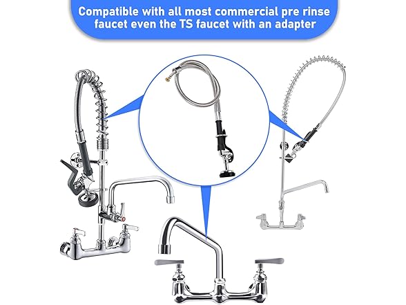 TBER Spray Valve 38" Pre-rinse Hose