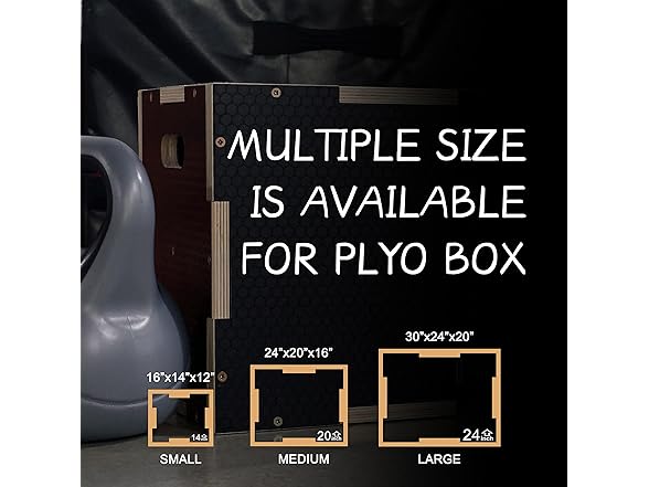 Signature 3 in 1 Wood Plyo Box 30"x24"x20"