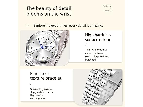 OLEVS Women’s Day Date Wrist Watch