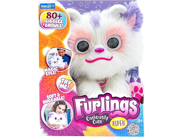 Furlings Aspen - 13" Interactive Plush Toy