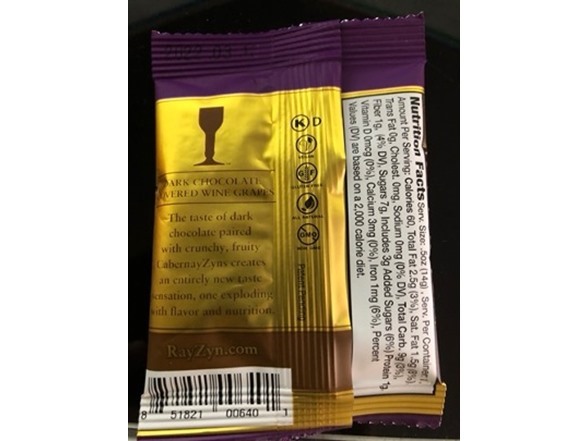 (8 Pack) Dark Chocolate CabernayZyn® Wine Grapes