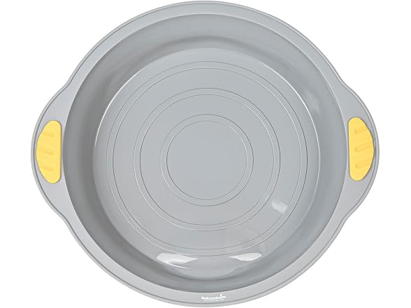Restaurantware Round Gray Silicone Cake Pan, 11.2 x 10.2 In