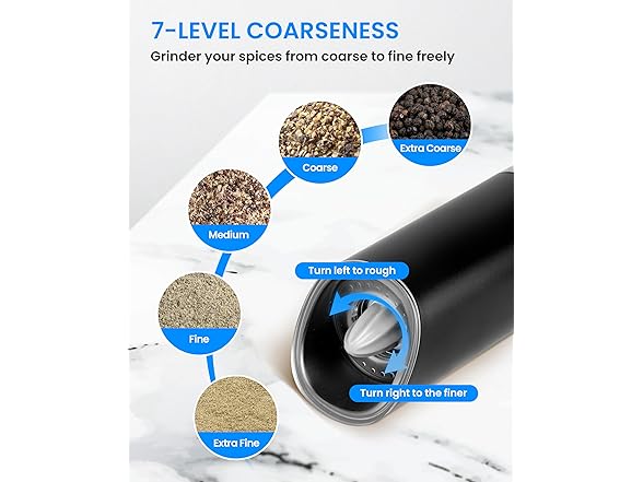 Gravity Electric Salt & Pepper Grinder